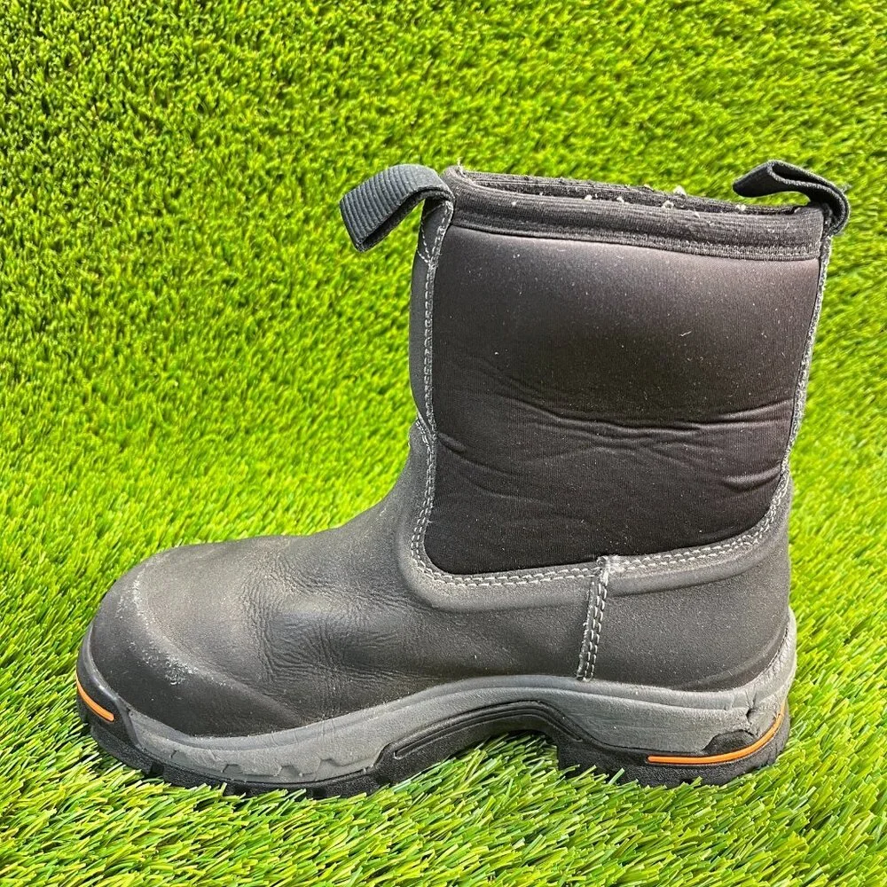 Timberland PRO Stockdale Mens Size 5.5M Black Outdoor Alloy Toe Work Boots Shoes